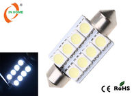 8 pc 3 scheggiano 5050 lampadine dell'automobile del LED, lampadina bianca del festone di 12v LED