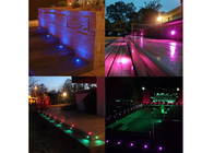 Colore di RGB che cambia il paesaggio del riflettore del LED che accende le luci impermeabili della In-terra per l'iarda del patio del giardino