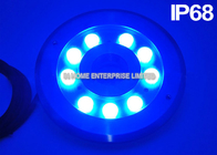 Watt porpora IP68, lampada subacquea della luce 27 della fontana dello stagno dell'acciaio inossidabile del LED