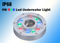 luci subacquee della fontana di 9W RGB DC12V/24V LED fatte di acciaio inossidabile