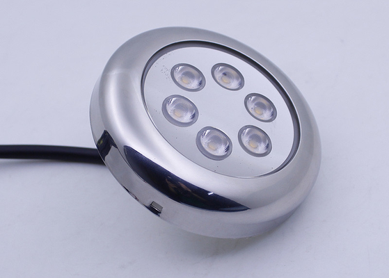 Luce impermeabile di cortesia di IP68 LED per le luci rotonde marine di accento dell'yacht della barca
