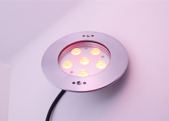 12V IP68 ha messo le luci subacquee leggere subacquee dello stagno dell'angolo d'apertura 10° RGB LED