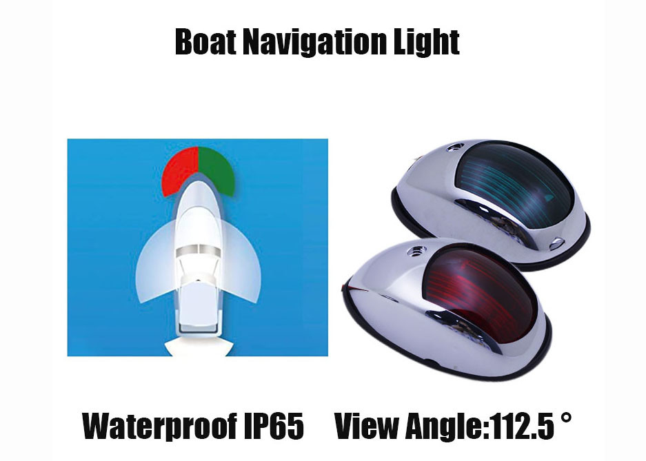 Luce impermeabile di Marine Boat Accessories Boat Navigation per il pontone, Skeeter, barca di potere, peschereccio